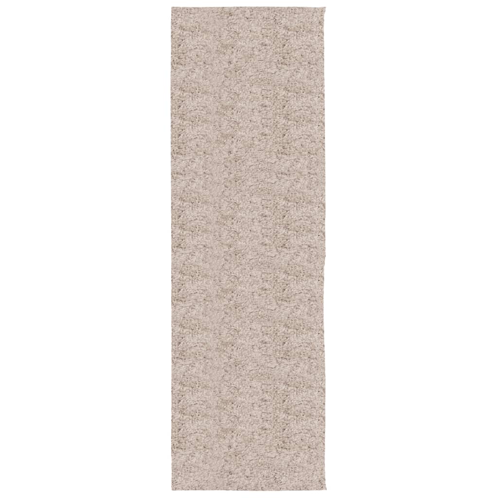 VidaXL Teppich Pamplona Shaggy Hochflor Modern 80x250 cm Beige