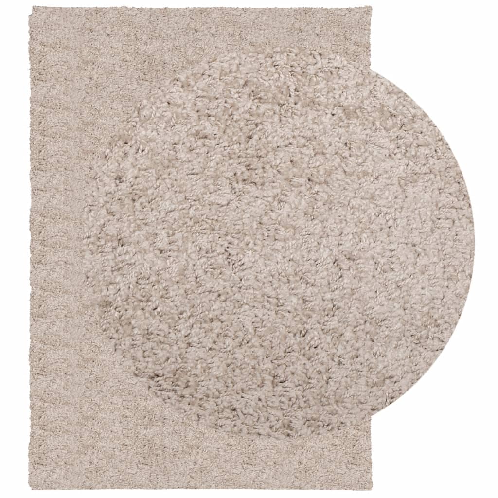 VidaXL Teppich Pamplona Shaggy Hochflor Modern 120x170 cm Beige