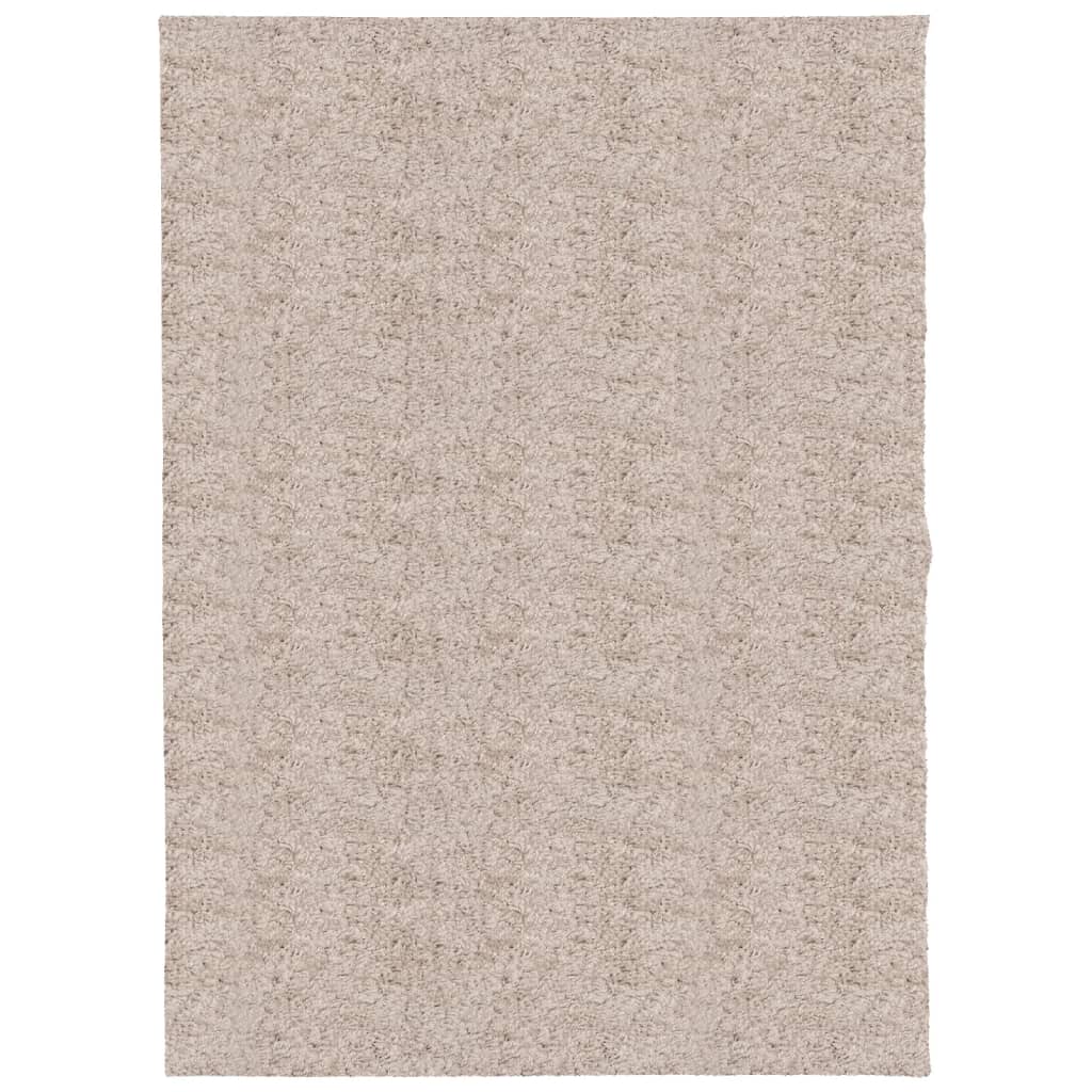 VIDAXL RUAM PAMPLONA SHAGGY ALTOGGIO MODERNA 140X200 CM BEIGE