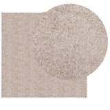 VidaXL Teppich Pamplona Shaggy Hochflor Modern 160x160 cm Beige