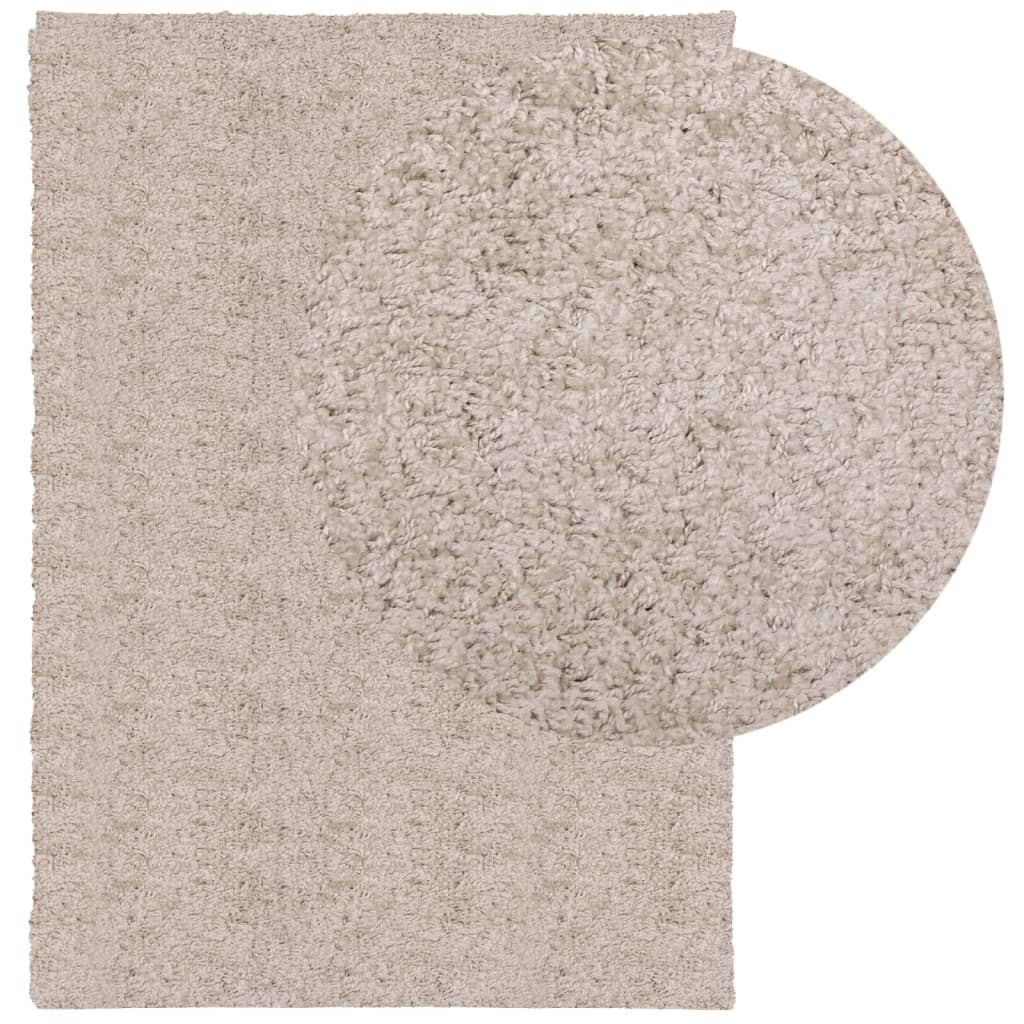 VidaXL Teppich Pamplona Shaggy Hochflor Modern 160x230 cm Beige