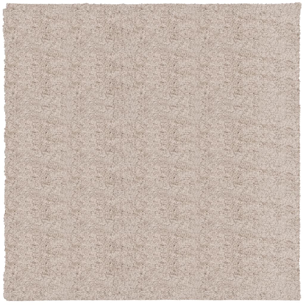 VidaXL Teppich Pamplona Shaggy Hochflor Modern 200x200 cm Beige