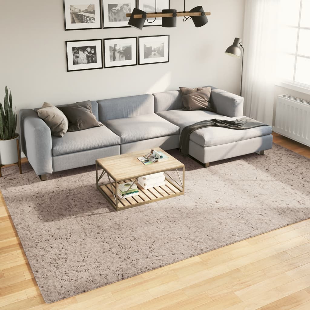 VidaXL Teppich Pamplona Shaggy Hochflor Modern 240x340 cm Beige