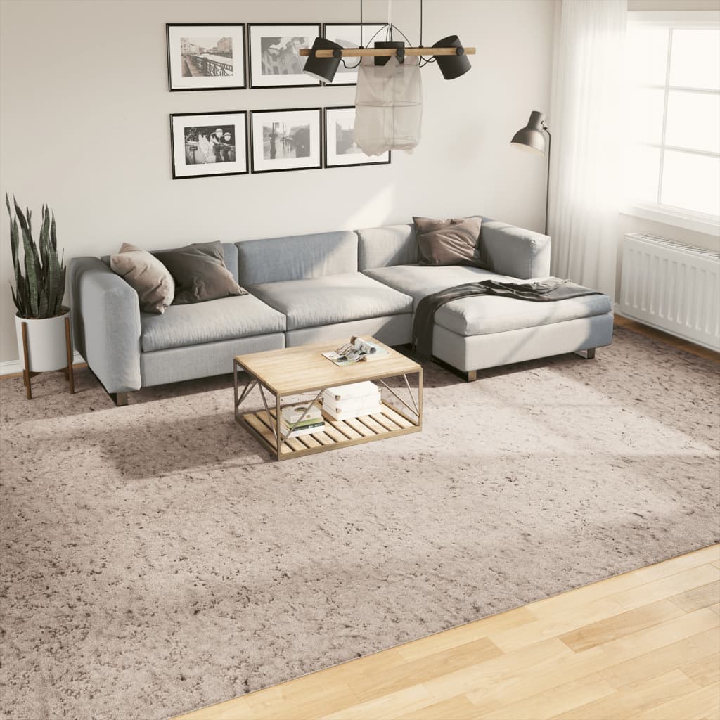 Vidaxl Rug Pamplona Shaggy Svært moderne 300x400 cm beige