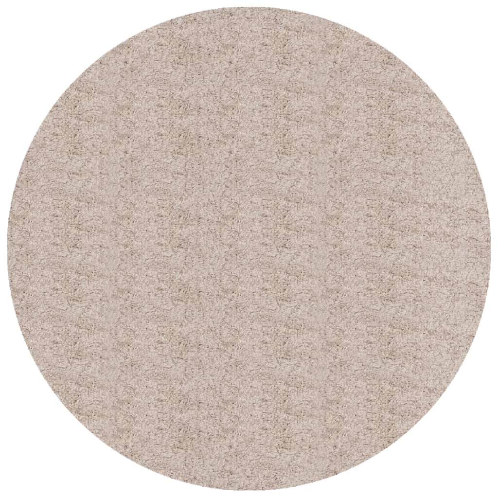 Vidaxl -mattan Pamplona Shaggy mycket modern Ø 200 cm beige