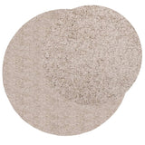 Alfombra Vidaxl Pamplona Shaggy altamente moderna Ø 200 cm beige