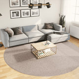 VidaXL Teppich Pamplona Shaggy Hochflor Modern ø 280 cm Beige