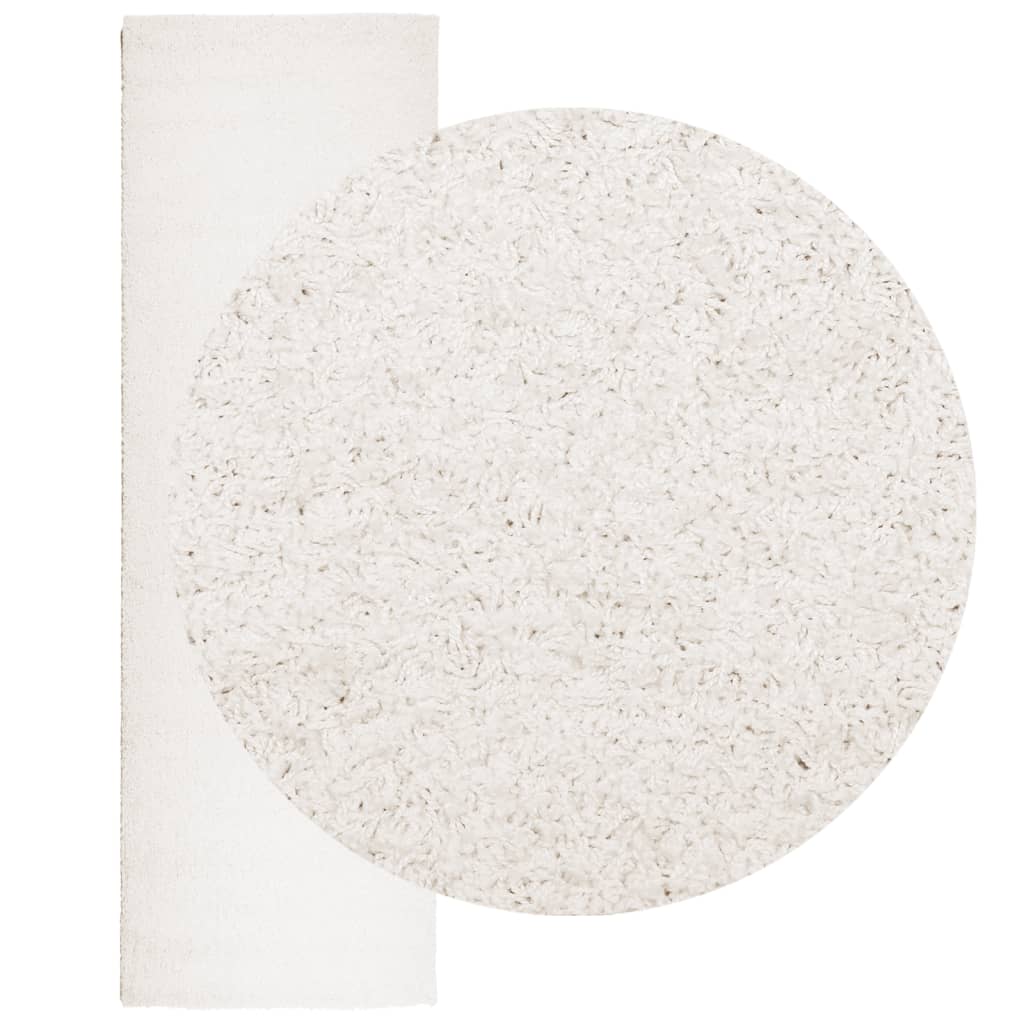 Vidaxl tapis Pampelona Shaggy High Thary Modern 80x250 cm crème