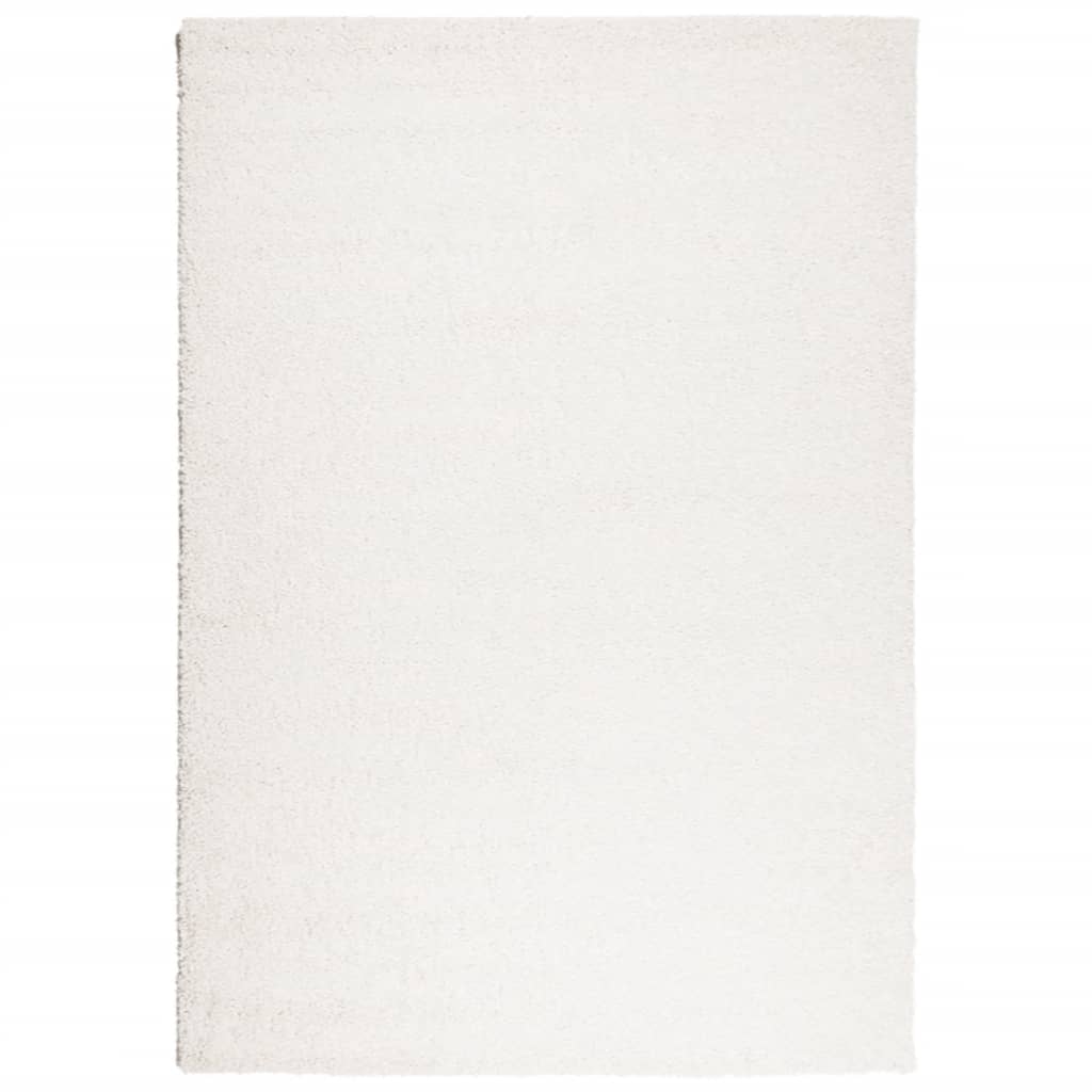 VidaXL Teppich Pamplona Shaggy Hochflor Modern 120x170 cm Creme