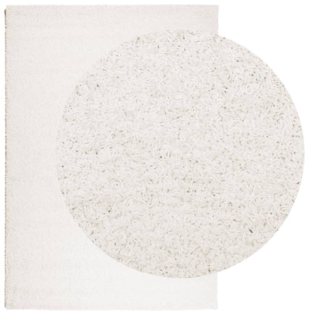 VidaXL Teppich Pamplona Shaggy Hochflor Modern 120x170 cm Creme