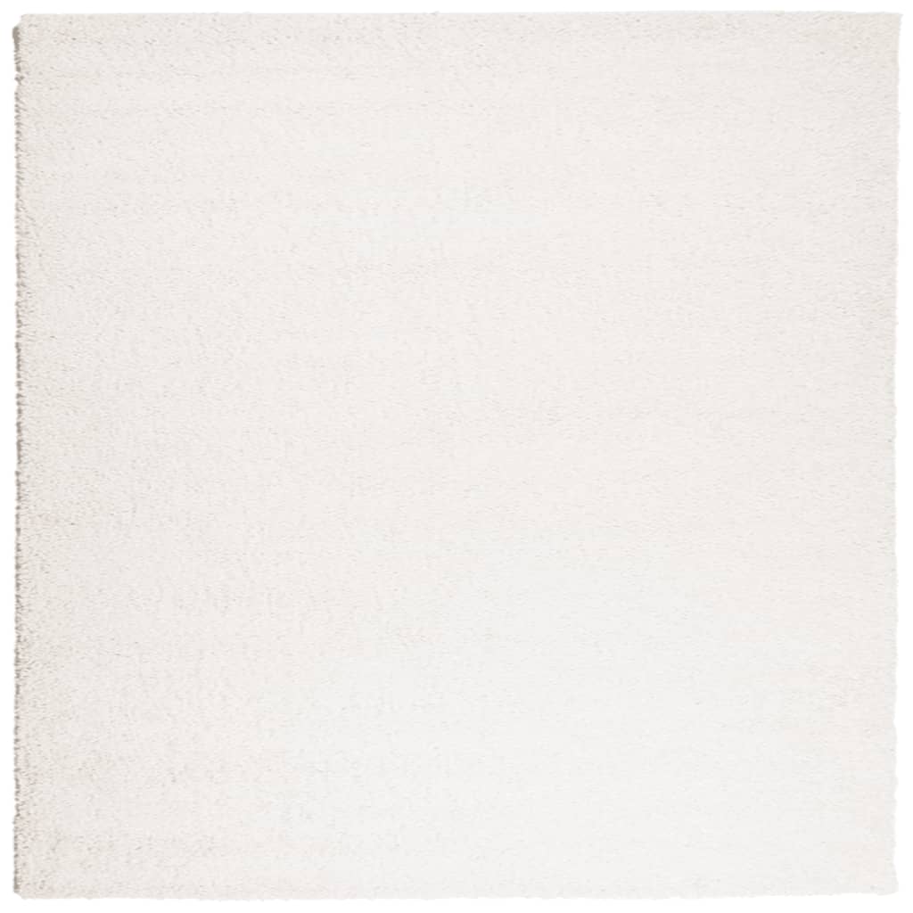 VidaXL Teppich Pamplona Shaggy Hochflor Modern 160x160 cm Creme