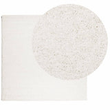VidaXL Teppich Pamplona Shaggy Hochflor Modern 160x160 cm Creme