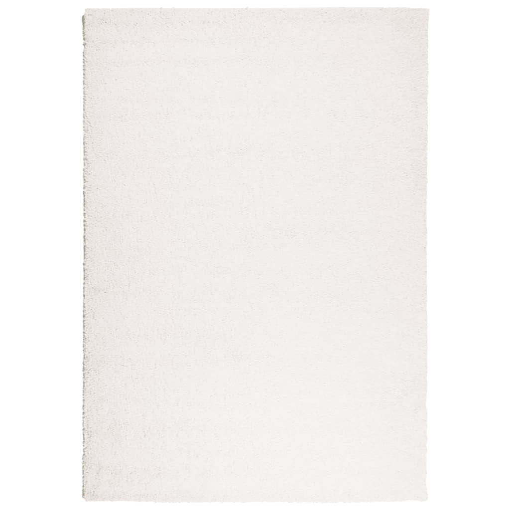 VidaXL Teppich Pamplona Shaggy Hochflor Modern 160x230 cm Creme