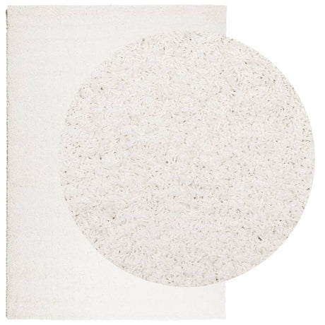 VidaXL Teppich Pamplona Shaggy Hochflor Modern 160x230 cm Creme