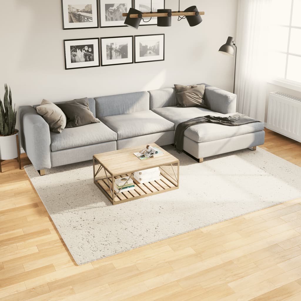 VidaXL Teppich Pamplona Shaggy Hochflor Modern 200x280 cm Creme