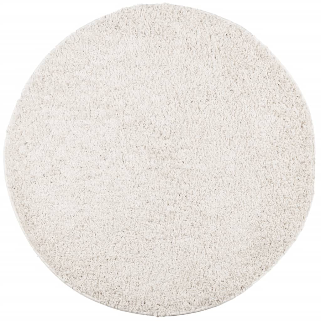 Vidaxx Teppich Pamplona Shaggy Hochflor modern ø 80 cm cremefarben