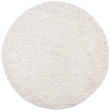 Vidaxl Teppich Pamplona Shaggy hochpol modern Ø 160 cm Creme Farbe