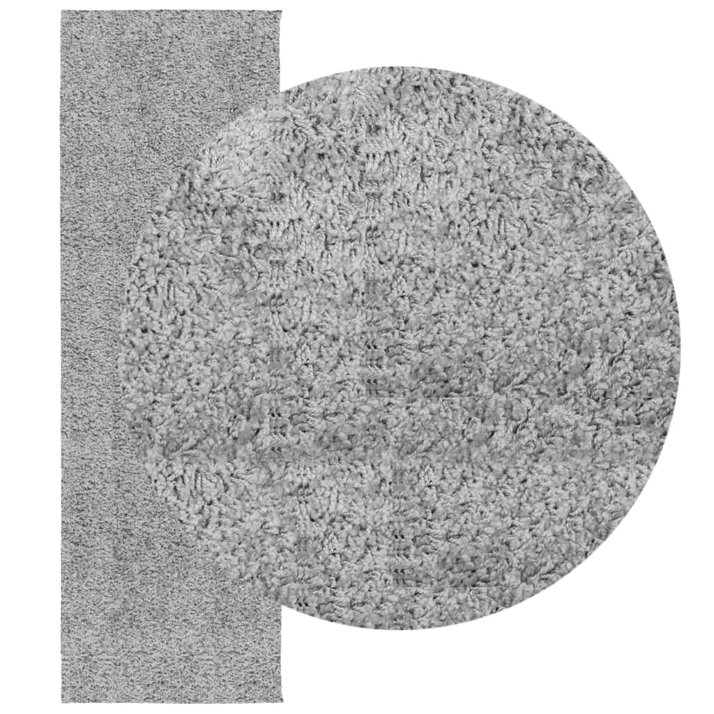 VidaXL Teppich Pamplona Shaggy Hochflor Modern 80x250 cm Grau