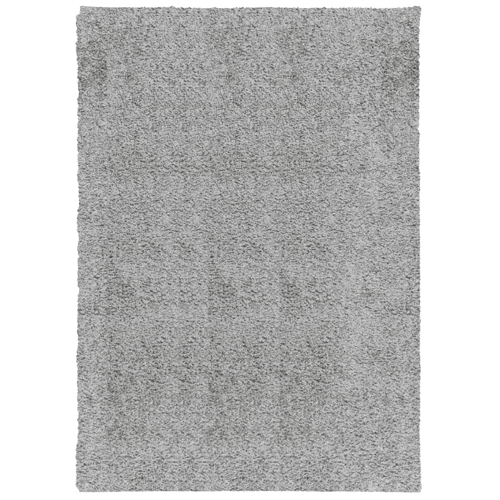 Vidaxl Rug Pamplona Shampgy héich modern 120x170 cm Grau