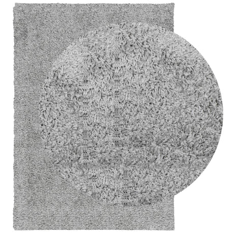 VidaXL Teppich Pamplona Shaggy Hochflor Modern 120x170 cm Grau