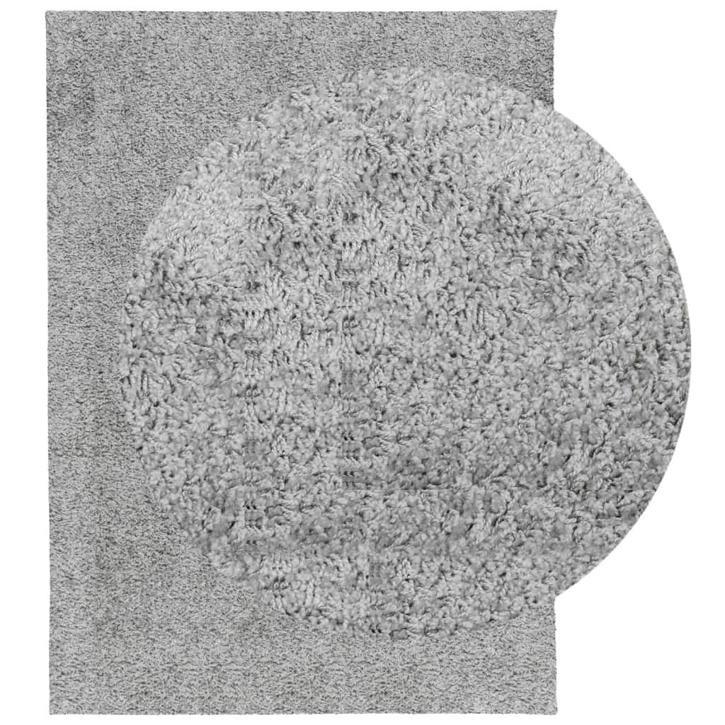 VidaXL Teppich Pamplona Shaggy Hochflor Modern 140x200 cm Grau
