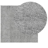 VidaXL Teppich Pamplona Shaggy Hochflor Modern 160x160 cm Grau
