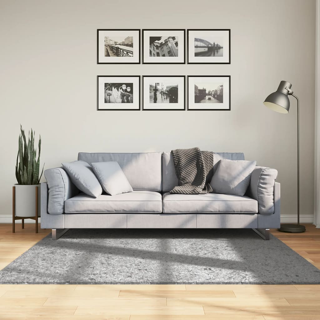 Vidaxl rug Pomplona Shamgy héich modern 160x16 cm Grey