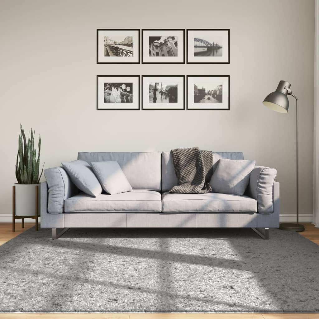 VidaXL rug Pamplona Shaggy Highly Modern 200x200 cm Gray