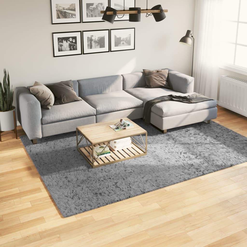 Vidaxl Rug Pamplona Shaggy meget moderne 200x280 cm grå