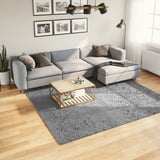 VidaXL Teppich Pamplona Shaggy Hochflor Modern 240x240 cm Grau