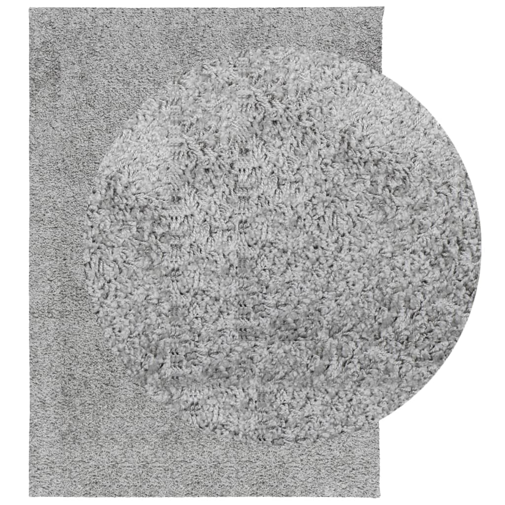 VidaXL Teppich Pamplona Shaggy Hochflor Modern 240x340 cm Grau