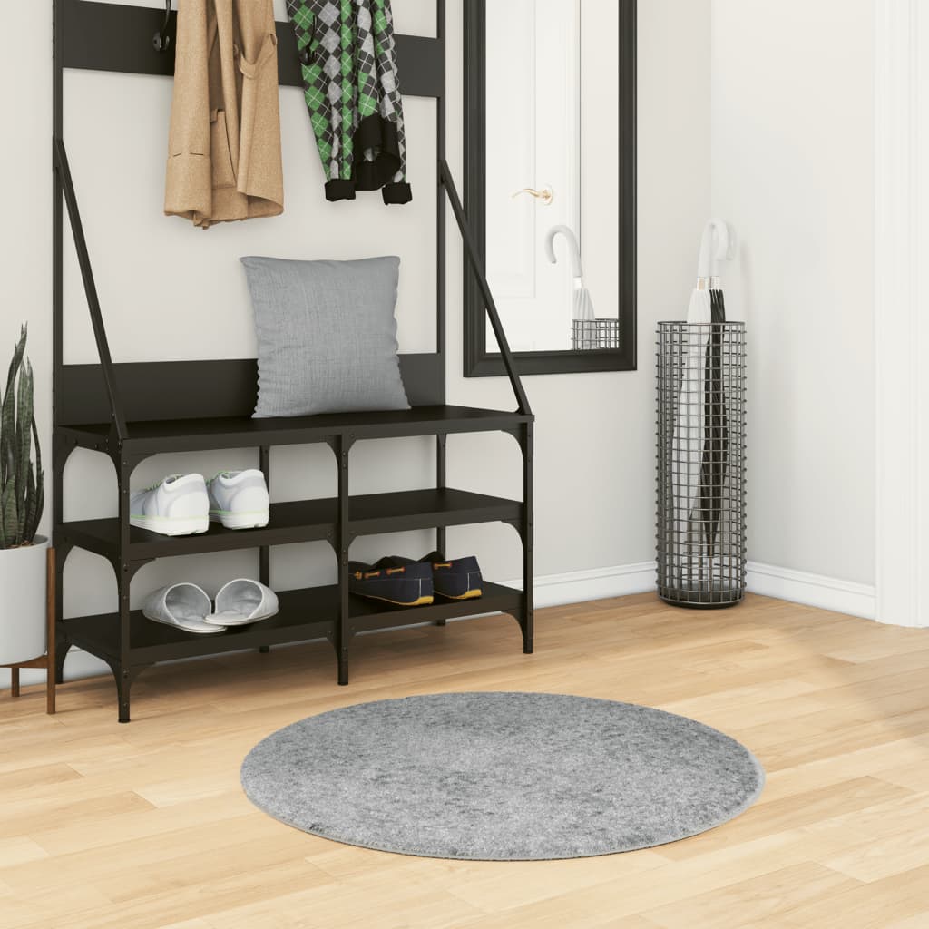 Vidaxl rug Pamplona Shaggy Highly Pole Modern Ø 80 cm Gray