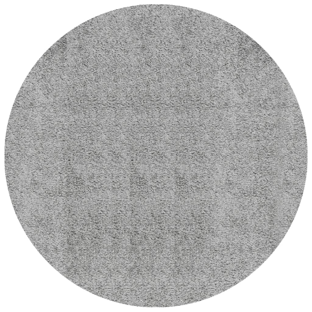 VidaXL Teppich Pamplona Shaggy Hochflor Modern ø 100 cm Grau