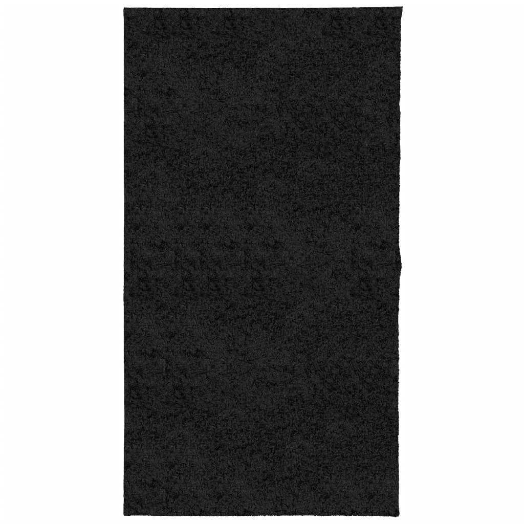 VidaXL Teppich Pamplona Shaggy Hochflor Modern 80x150 cm Schwarz