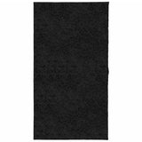 Alfombra Vidaxl Pamplona Shaggy altamente moderna 80x150 cm Negro