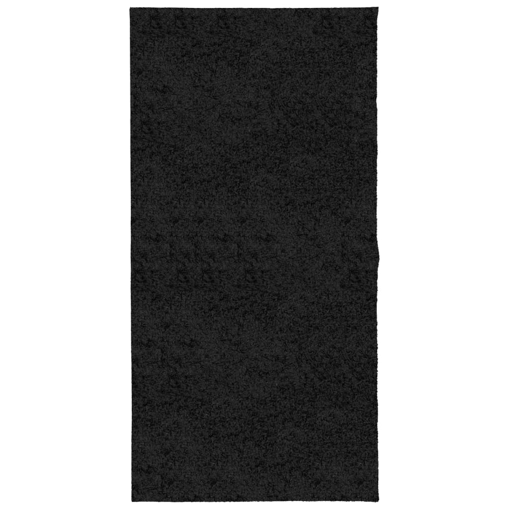 VidaXL Teppich Pamplona Shaggy Hochflor Modern 100x200 cm Schwarz