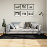 VidaXL Teppich Pamplona Shaggy Hochflor Modern 100x200 cm Schwarz