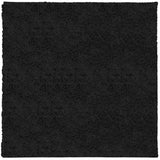 Vidaxl Teppich Pamplona Shaggy Hoch moderner 120x120 cm Schwarz