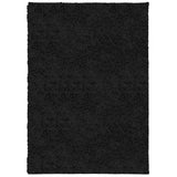 VidaXL Teppich Pamplona Shaggy Hochflor Modern 120x170 cm Schwarz