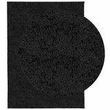 VidaXL Teppich Pamplona Shaggy Hochflor Modern 140x200 cm Schwarz