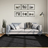 Vidaxl Rug Pamplona Shaggy Vysoce moderní 200x200 cm černá