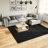 VidaXL Teppich Pamplona Shaggy Hochflor Modern 240x240 cm Schwarz