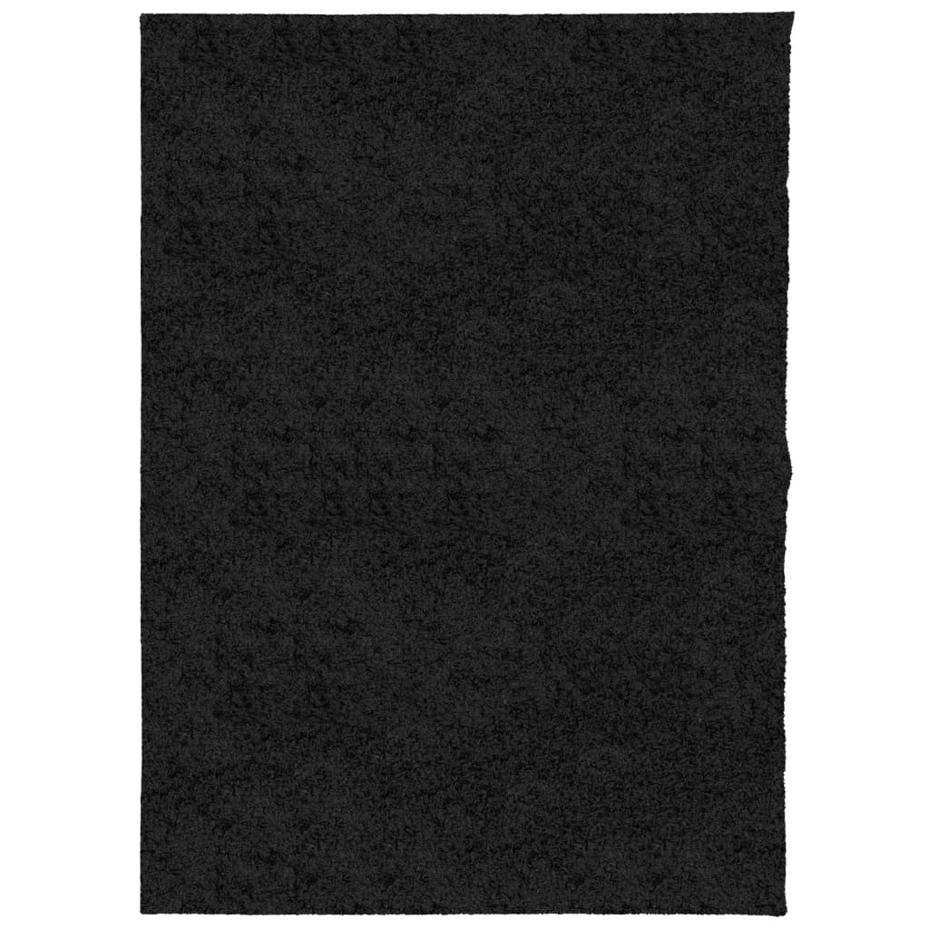 VidaXL Teppich Pamplona Shaggy Hochflor Modern 240x340 cm Schwarz