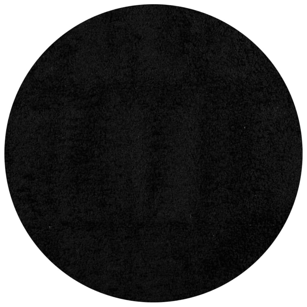 Vidaxx Teppich Pamplona Shaggy Hochflor Modern ø 280 cm Schwarz