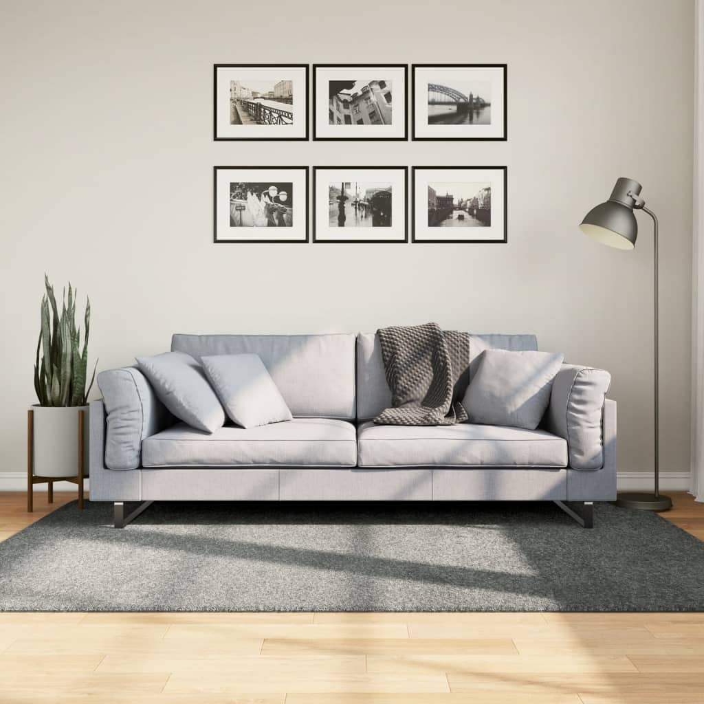 VidaXL Teppich Pamplona Shaggy Hochflor Modern 140x200 cm Grün
