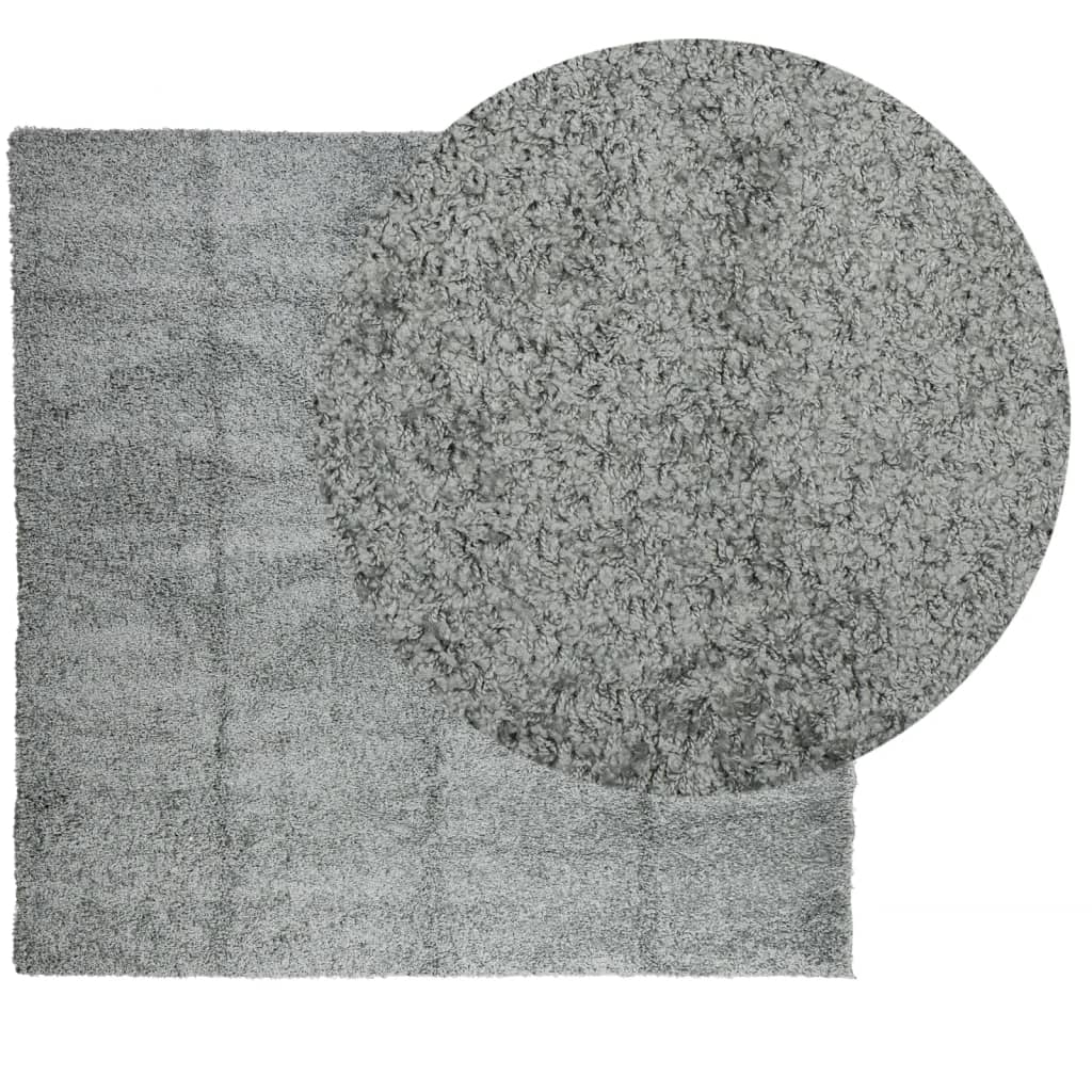 VidaXL Teppich Pamplona Shaggy Hochflor Modern 160x160 cm Grün