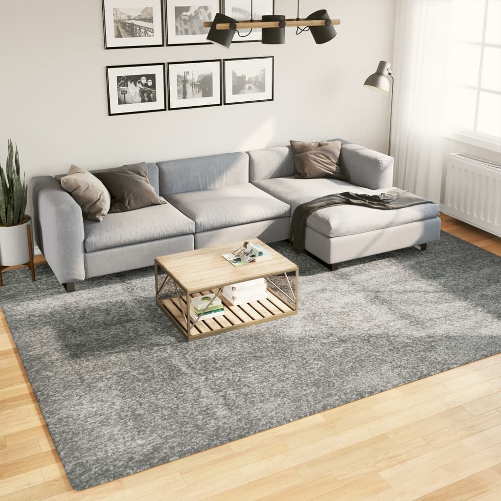 VidaXL Teppich Pamplona Shaggy Hochflor Modern 240x340 cm Grün