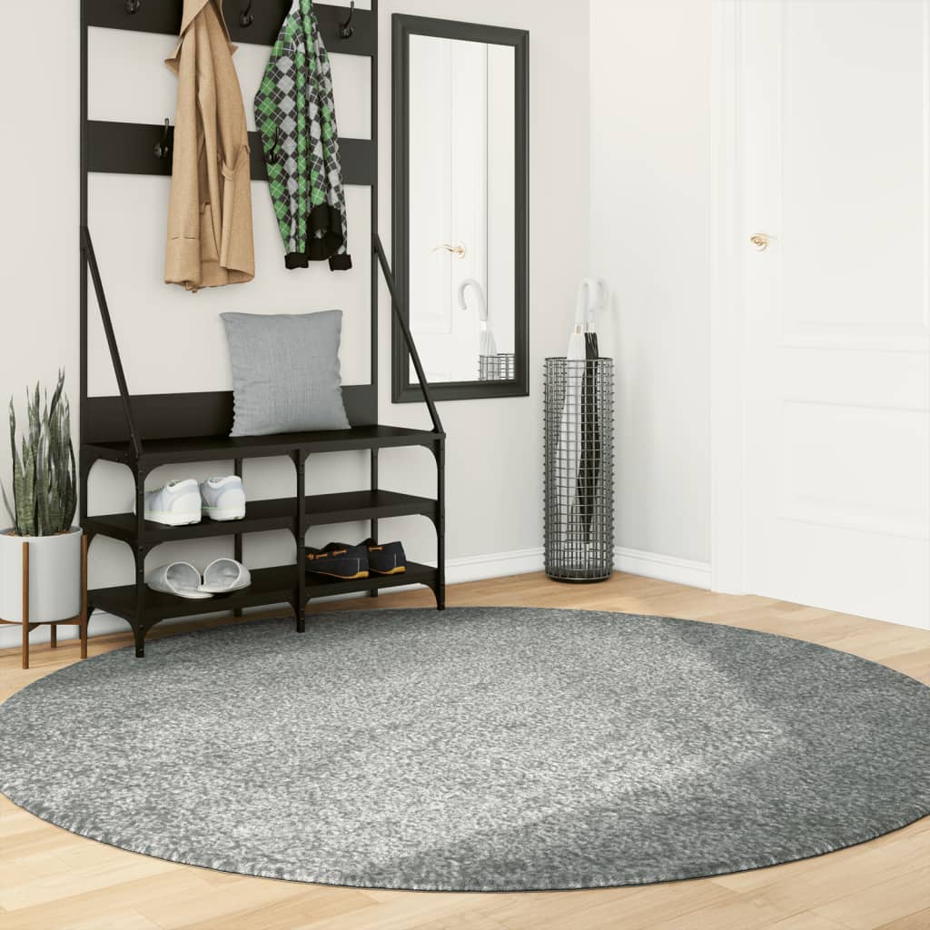 Vidaxl Rug Pamplona Shamgy héich Pole modern Ø 200 cm gréng