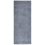 Vidaxl tapis Pampelona Shaggy hautement moderne 80x200 cm bleu