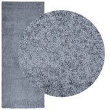 VidaXL Teppich Pamplona Shaggy Hochflor Modern 80x200 cm Blau
